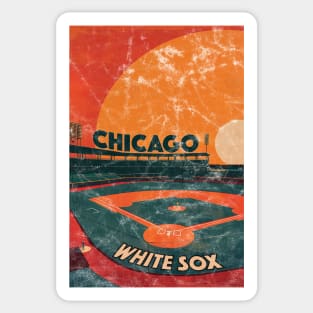 Midcentury Chicago White Sox Stadium Sticker